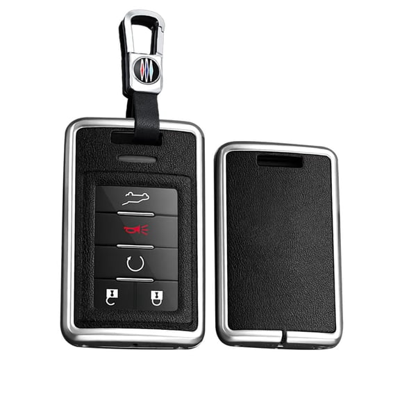 Key Fob Cover Fit for Cadillac SRX ATS ELR XTS 2010-2015 Metal Car Key Case Protector Keyless Key Accessories