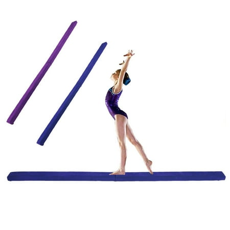 Balance Beam 2.1M Folding Home Foldable Gymnastics Balance Beam,Kids Women\'s Balance Beam,Blue