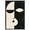 Black Frame, variant on Divided Self I Canvas Modern Face Abstract by Art Remedy, Gallery Wrapped, 10 x 15