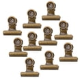 thumbnail image 4 of 10 piezas de clips de metal con bisagras para organizadores de papel, decoración, hogar y Bronce, 4 of 7