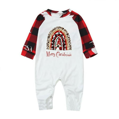 

Scyoekwg Christmas Pyjamas Adult Kids Winter Warm Pajamas Set Long Sleeve and Long Pants Round Neck Christmas Pattern Print Holiday Family Comfy Loose Family Sleepwear