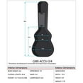thumbnail image 2 of Gator Cases Hard Shell Wood Protective Case for 3/4 Size Acoustic Guitars, Black, 2 of 16
