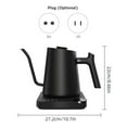 thumbnail image 2 of Gooseneck Electric Kettle 0.9L Temperature Control Stainless Steel Inner Quick Heating 1200W Electric Kettles for Pour Over Coffee / Brew Tea / Boil Hot Water Anti-dry Protection, 2 of 7
