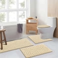 thumbnail image 5 of Bathroom Rugs Sets 4 Piece, Super Soft and Absorbent Non Slip Microfiber Toilet Bathroom Mats, 5 of 12