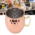 thumbnail image 1 of Moscow Mule Mug, 304 Stainless Steel Moscow Mug Cocktail Red Wine Mugs Smooth Rounded Lip Ergonomic Handle for Coffee Wine, 1 of 7