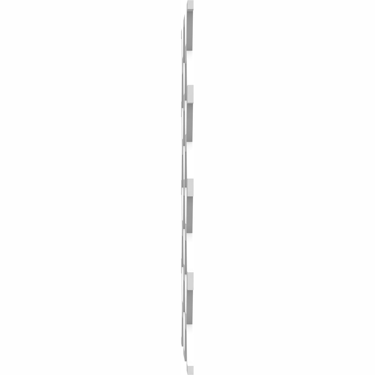 Ekena Millwork 15 1/2"W x 23 3/8"H x 3/8"T Large Westmore Decorative Fretwork Wall Panels in Architectural Grade PVC