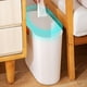 thumbnail image 4 of Crevice Garbage Bin Bathroom Household Kitchen Uncovered Rectangular Toilet Dedicated Sundries Basket For Gaps Deals Of The Day Clearance, 4 of 9