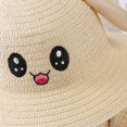 thumbnail image 4 of Generic Children's Sun Hats Summer Baby Air Bag Sunhat with Moving Ears Kids Rabbit Straw Hats Caps for Fashion Casual Four Seasons Caps(54,G), 4 of 5