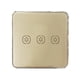 thumbnail image 2 of Tuya ZigBee Light Smart Switch Home Office Control táctil inalámbrico Interruptor de lámpara WiFi Panel de control inteligente, Dorado, 3 bandas Scienceny EL001893-09B, 2 of 2