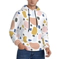 thumbnail image 2 of Haiem Geometric Spots Patterned Men's Hoodie with Kangaroo Pocket - Ideal Pullover Sweatshirt for Daily Wear, Travel, and Home-4X-Large, 2 of 7