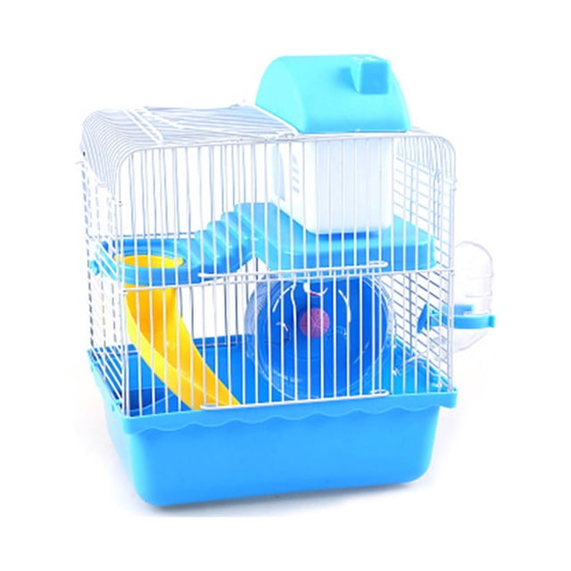 Oubit Hamster Cage,2 Tier Hamster Cage Small Pet Cage Hamster Habitat Exquisite Design
