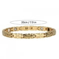 thumbnail image 1 of Brazalete de moda para mujer, brazalete de acero inoxidable con forma de flor1#) Khall Tendencias, 1 of 5