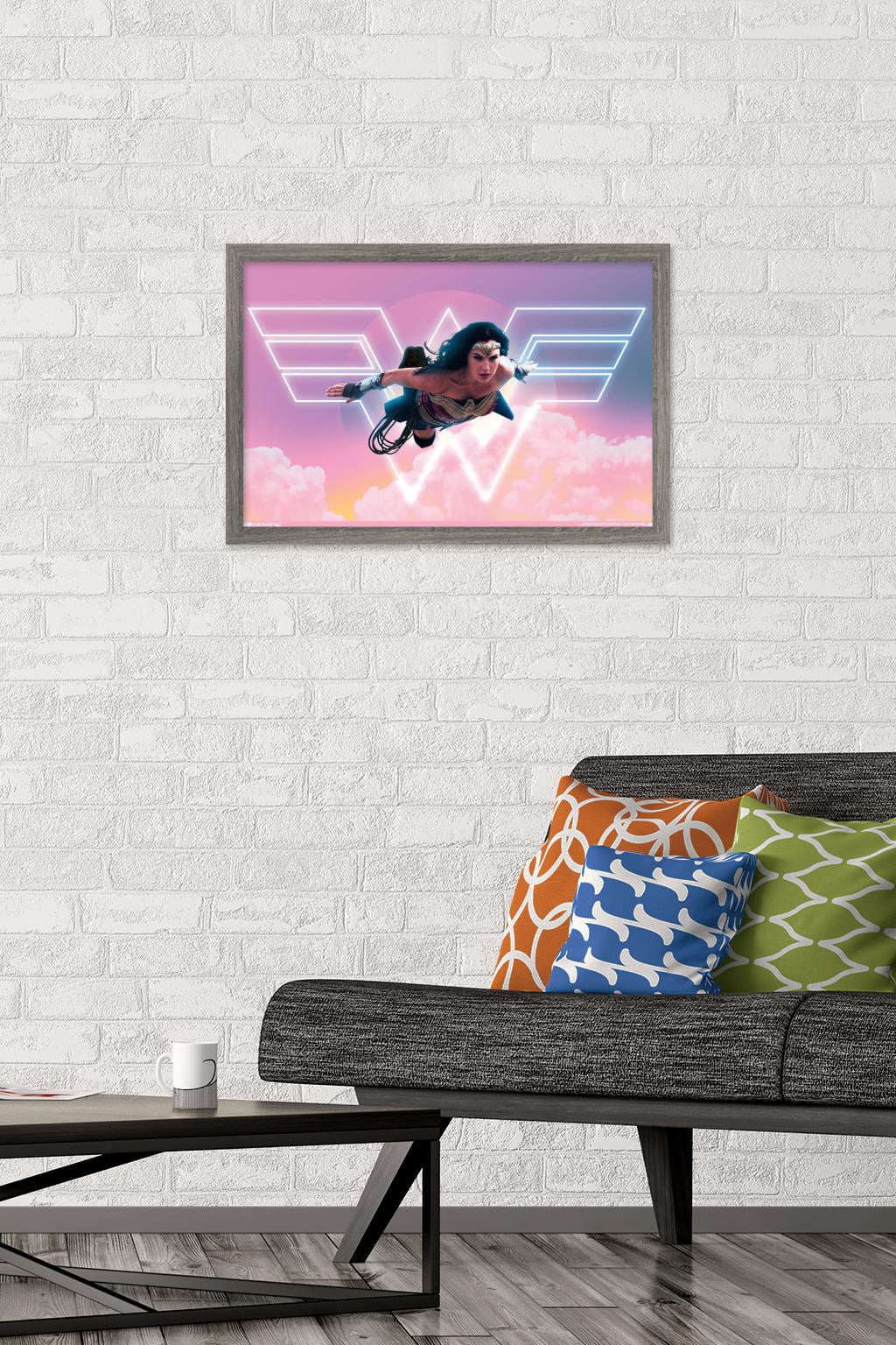 DC Comics Movie - Wonder Woman 1984 - Flight Wall Poster, 14.725" x 22.375", Framed
