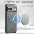 thumbnail image 4 of Dteck for Google Pixel 8 Pro Case Magnetic with Detachable Card Holder Wallet, Magnetic Phone Cover Compatible with MagSafe, Premium PU Leather Slim Shockproof Case for Pixel 8 Pro,Gray, 4 of 7