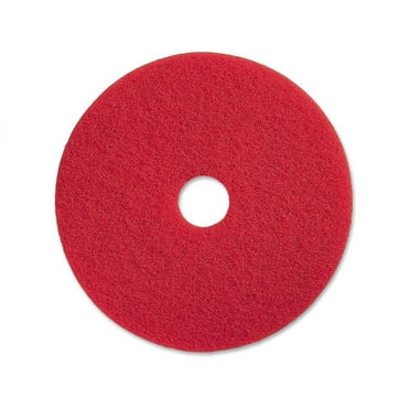 Genuine Joe Red Buffing Floor Pad, 13" Diameter, 5/Carton, GJO90413