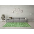 thumbnail image 3 of Ahgly Company Indoor Rectangle Abstract Turquoise Blue Modern Area Rugs, 8' x 10', 3 of 4