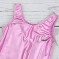 thumbnail image 6 of TTAO Kids Girls Ballet Dance Unitard Metallic Sleeveless Full Body Jumpsuit Workout Gymnastic Camisole Pink 9-10, 6 of 7