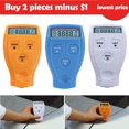 GM200 Thickness Gauge Coating Painting Tester Ultrasonic Film Mini Car