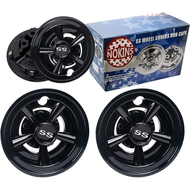 NOKINS Golf Cart SS Hub Cap for Most Golf Carts 8" Hubs, for Club Car