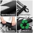 thumbnail image 4 of SIXHOME Outdoor Rugs 9x12 Waterproof Reversible Black Plastic Patio Mat, Non-Slip Durable Moroccan Geometric Design for Camping, RV, Balcony, Porch, Picnic, 4 of 7