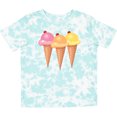 thumbnail image 3 of Inktastic 3 Scoops of Ice Cream Girls Toddler T-Shirt, 3 of 5