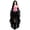 Red, variant on Xijirk Womens Gothic Renaissance Costume Off Shoulder Lace Up Flare Mesh Sleeve High Low Tulle Dress for Halloween Cosplay Party Role Play,Red,L
