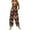 Ginger, variant on Women's Sleeveless Cotton Romper with Halloween Print, Casual Overalls Featuring Adjustable Straps, Pockets, Comfy Fit for Summer, Cute and Stylish,Purple2XL