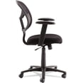 thumbnail image 3 of MT4818 Swivel/Tilt Mesh Task Chair, Height Adjustable T-Bar Arms, Black/Chrome, 3 of 10