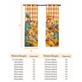 thumbnail image 6 of Fsddascl Autumn Hills Fall Blackout Curtains for Bedroom/Living Room, Thermal Insulated Kitchen Curtains, Thanksgiving Rustic Trees Orange Check Grommet Darkening Window Treatment Drapes 42"x63"x2, 6 of 6