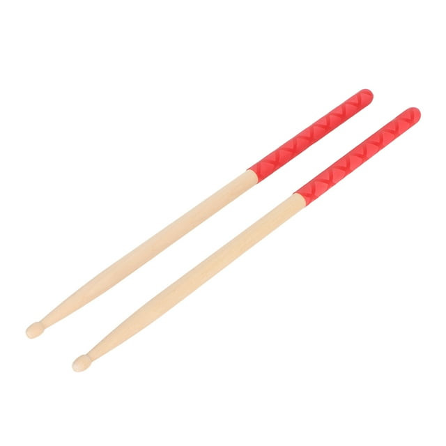 Maple Wood Drumsticks With Anti Slip Rubber Handle Durable And Versatile For Beginners And Professionals Bubble Shaped Tips