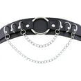 thumbnail image 3 of Women Punk Leather Necklaces Collar Choker Chain Rivet Rock Adjustable Collar Necklaces, 3 of 3