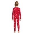 thumbnail image 3 of Holiday Time Girls Tight Fit Long Sleeve Sleepwear Pajama Top and Pants, 2-Piece Set, Sizes 4-10, 3 of 5