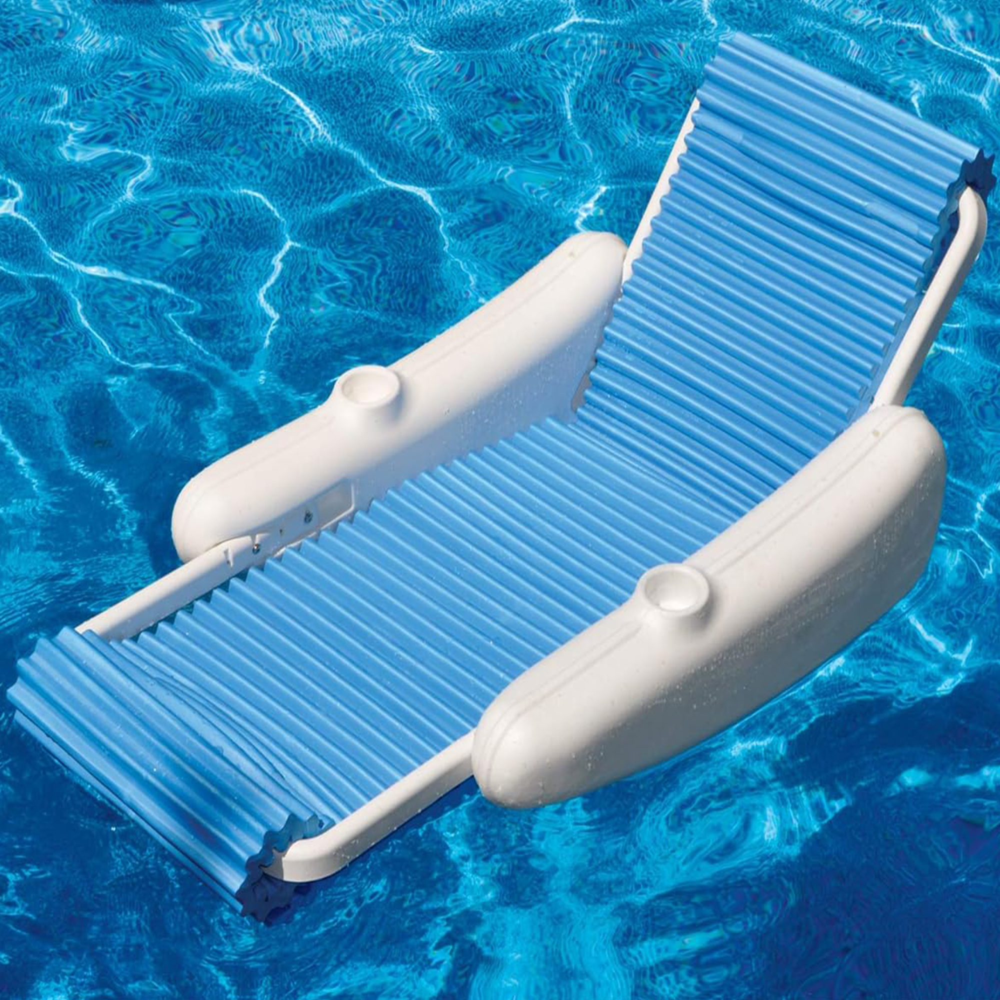 Swimline Original Sunchaser Evafloat Luxury Lounger Chair Pool Float Molded Frame And Pontoon