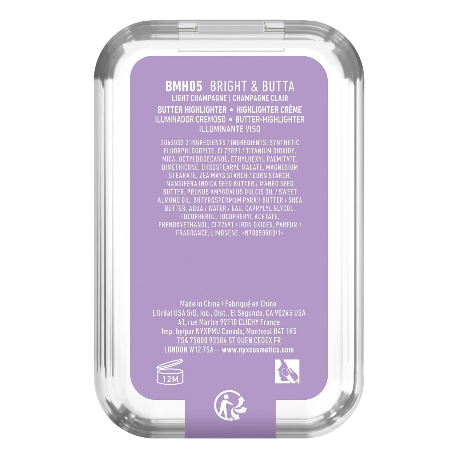 NYX Professional Makeup Buttermelt Highlighter, Powder Highlighter & Bronzer