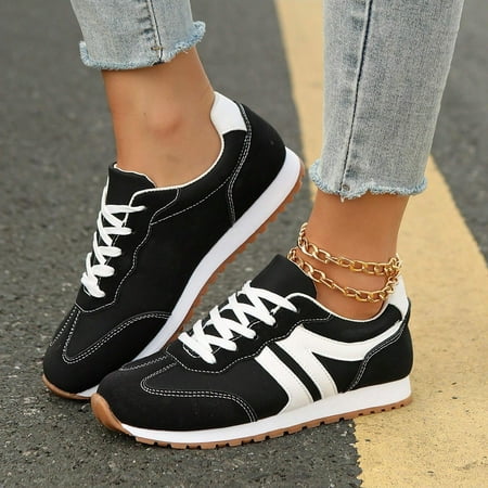 Women’s Casual Lace Up Sneakers Comfortable Low Top Outdoor Sport Shoes with Breathable Mesh & Durable Rubber Sole Women’s Casual Lace Up Sneakers Comfortable Low Top Outdoor Sport Shoes with Breathable Mesh & Durable Rubber Sole