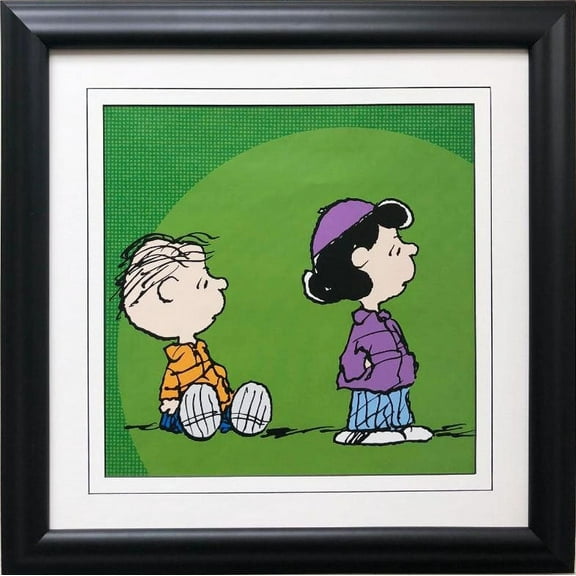 Charles Schulz Peanuts "Lucy and Linus" New Custom Framed Art Generic