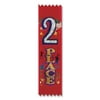Pack of 30 Red "2nd Place" School and Sports Award Ribbons 6.25"