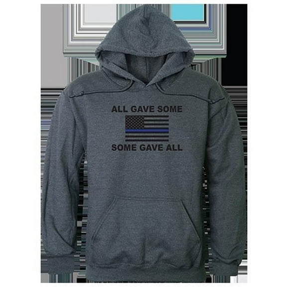 Rapid Dominance  All Gave Some Graphic Pullover Sweatshirt, Heather Charcoal - Large