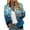 Blue, variant on TFEOQRY Women's Cardigan Jacket Fashionable Printed Zipper Top Jacket with Pockets Long Sleeve Hoodless Outwear Blue