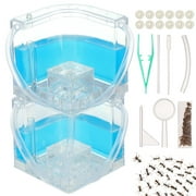 Ant Farm Castle, 2 Layer Ant Gel Palace Room, Ant Colony Ecosystem Terrarium, Ant Habitat Science Learning Kit, Kid's Natural Science Educational Toy to Study Insect Behavior