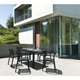 thumbnail image 2 of Ares Resin Rectangle Dining Table Black, 2 of 4