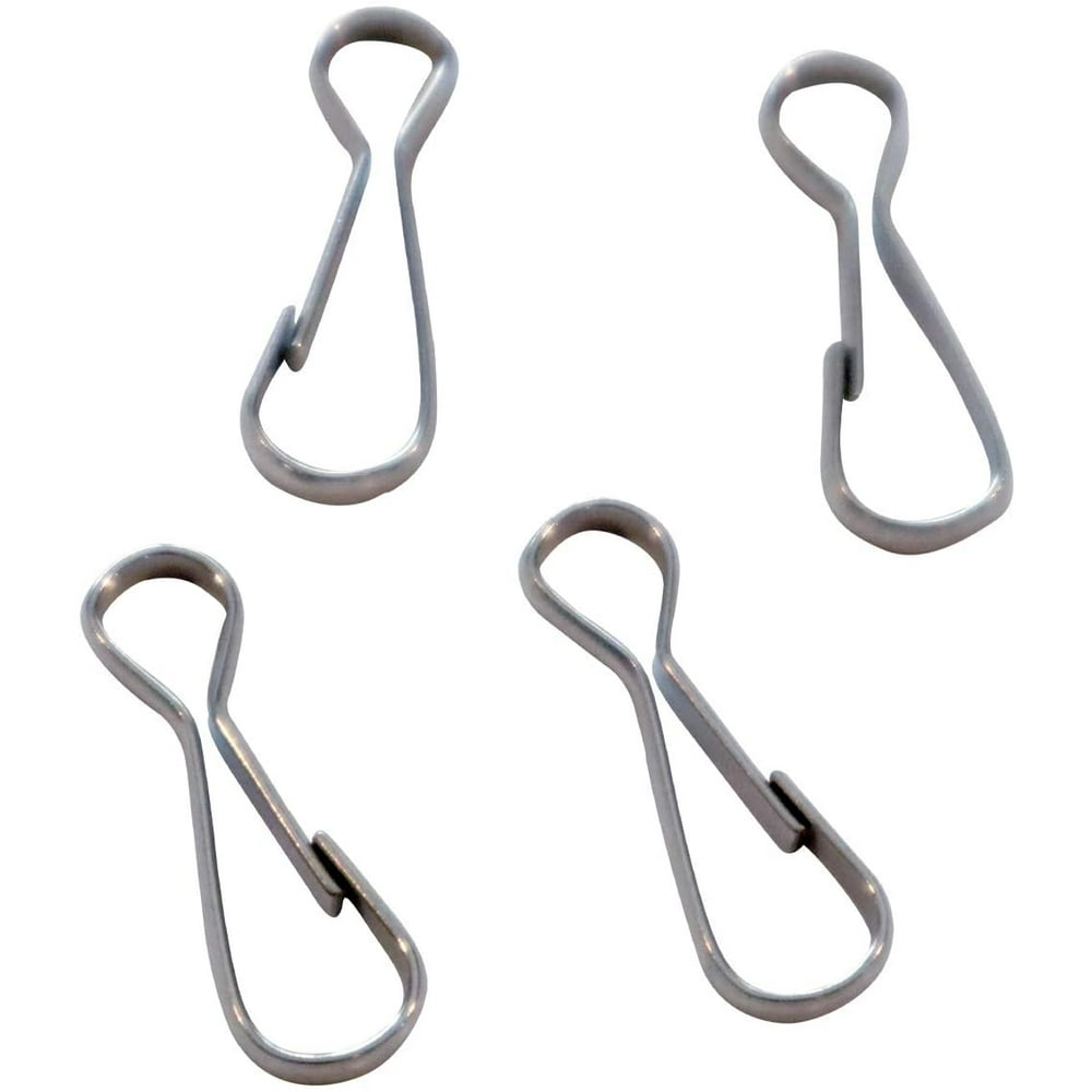 10 Pack Premium J Hook Spring Clips for DIY Lanyards & Keychains 1
