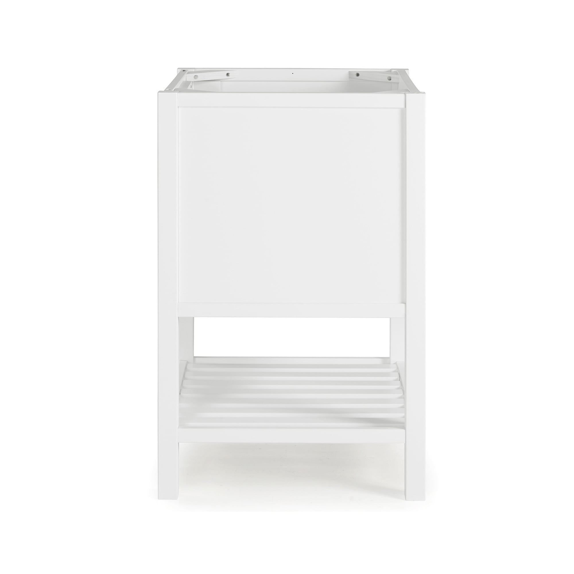 Alaterre Furniture 24in Wood Bathroom Vanity with Soft-Close Doors, White