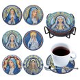 thumbnail image 1 of Kits de posavasos de pintura de diamante con forma especial (vidrio de color virgen) 6 piezas, 1 of 9