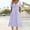 Purple, variant on SMihono Fashion Eyelet Boho Tie Back Dress for Women, Casual Summer Dress with Pockets, Trendy Loose Fit Midi Dress for Women Khaki S