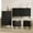 Black, variant on Noelse Bedroom Set with Storage, Modern Small Space Bedroom Furniture Set Includes 6 Drawer Dresser, 5 Drawer Chest, 2 Nightstands, White Wood Dresser Set