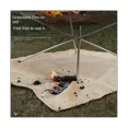 thumbnail image 4 of Barbecue Fire Blanket Camping Fireproof Cloth Mat Picnic BBQ Pad High Temperature Anti-Scald Retardant Rug,50X50Cm, 4 of 8
