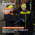 thumbnail image 2 of RefrigiWear Women's Two-Tone HiVis Insulated Softshell Jacket - High-Visibility Reflective Coat, Warm & Stylish Workwear, 2 of 6