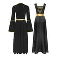 thumbnail image 2 of Kaerm Robe Tunique de Danse pour Femmes avec Manches Longues Noire G, 2 of 7