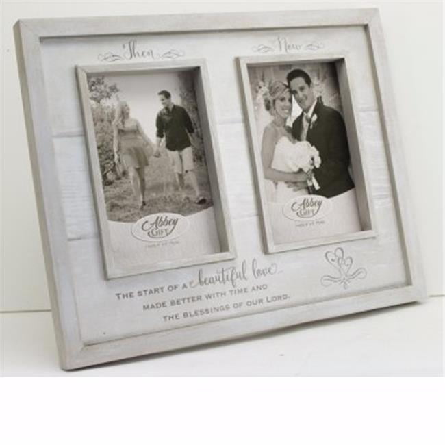Our Wedding Day Wood Photo Frame Tier Cake NWT Malden 4 x 6 photo 